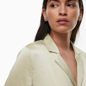 Aritzia Besos Satin Shirt sold out online